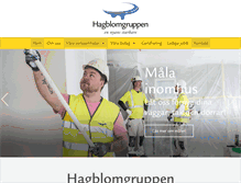 Tablet Screenshot of hagblomgruppen.se